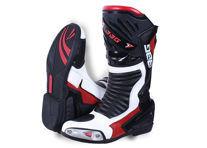 Biking Brotherhood - BBG Calf Boot/ Red & White | Sparewick