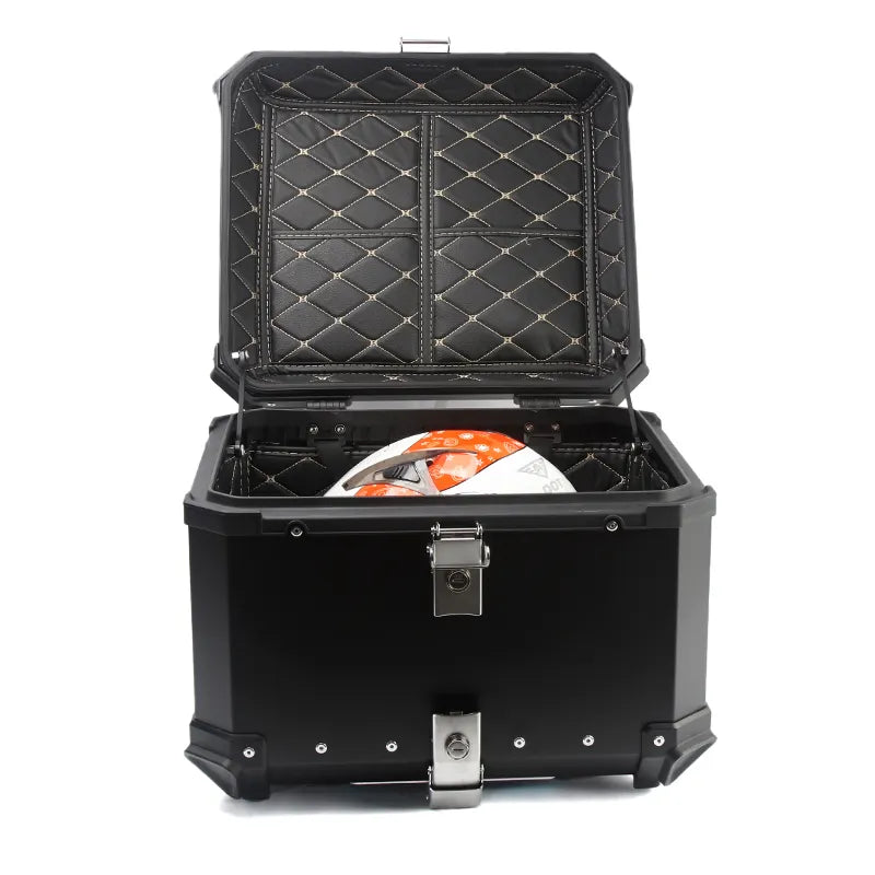 Aluminium Panniers - Set of 3 (Top box 46 Litres and Side 38 Litres Each ) Black - Premium  from Sparewick - Just Rs. 31990! Shop now at Sparewick