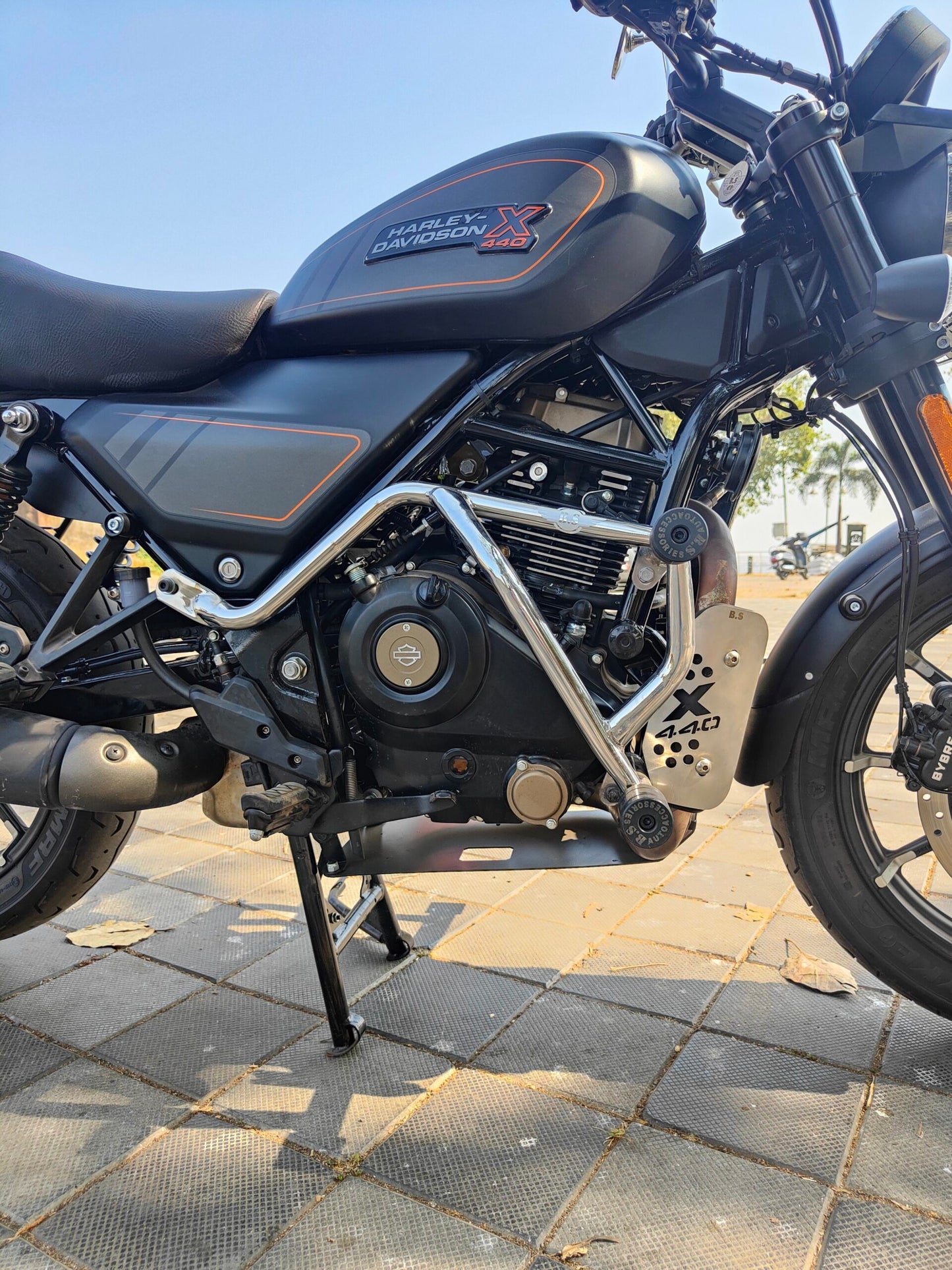 BS - Harley Davidson X440 Crash Guard (Stainless Steel) Chrome | Sparewick