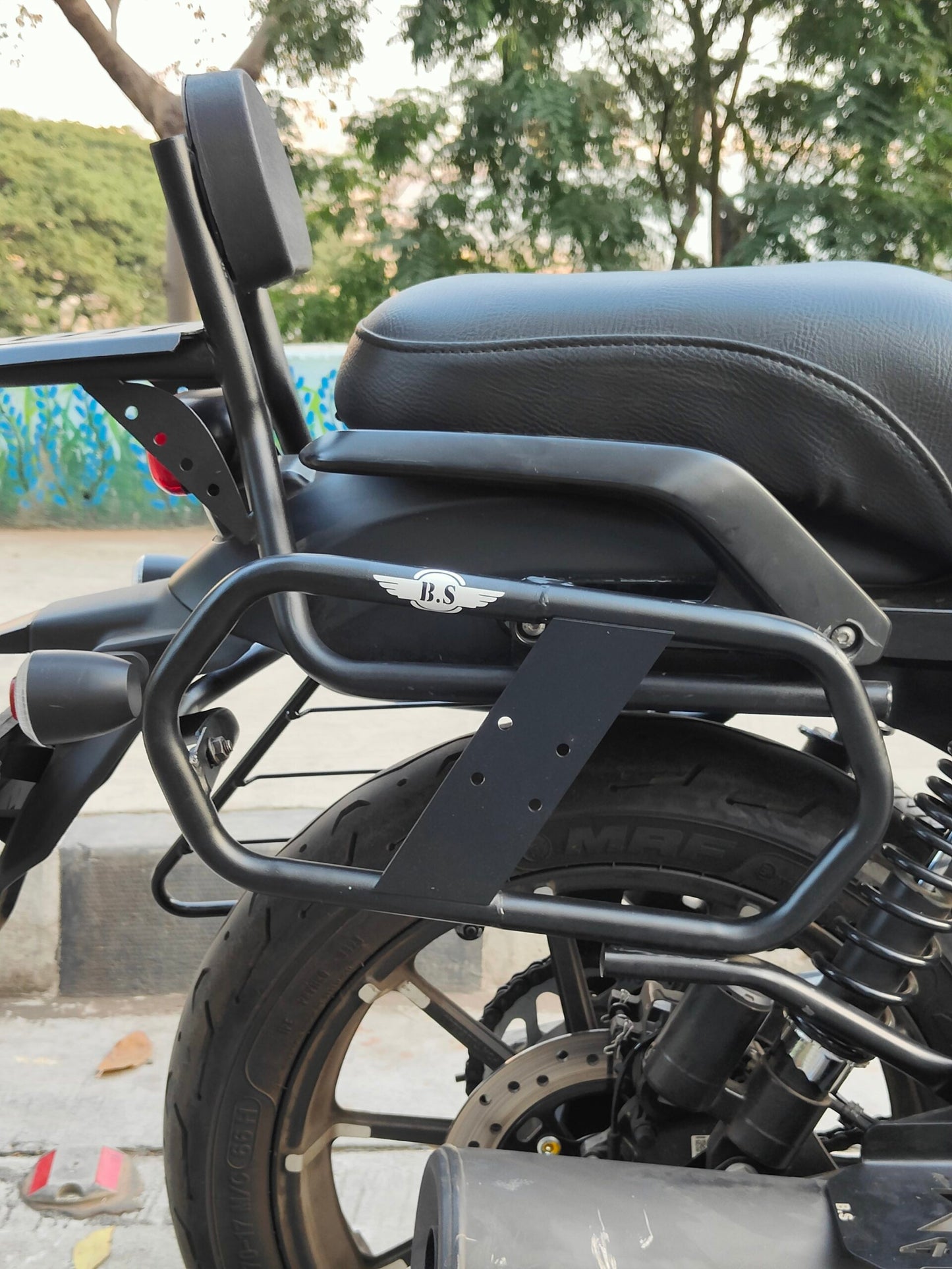 Sparewick - Harley Davidson X440 Saddle Stay (Stainless Steel) Black with JerryCan Holders | Sparewick