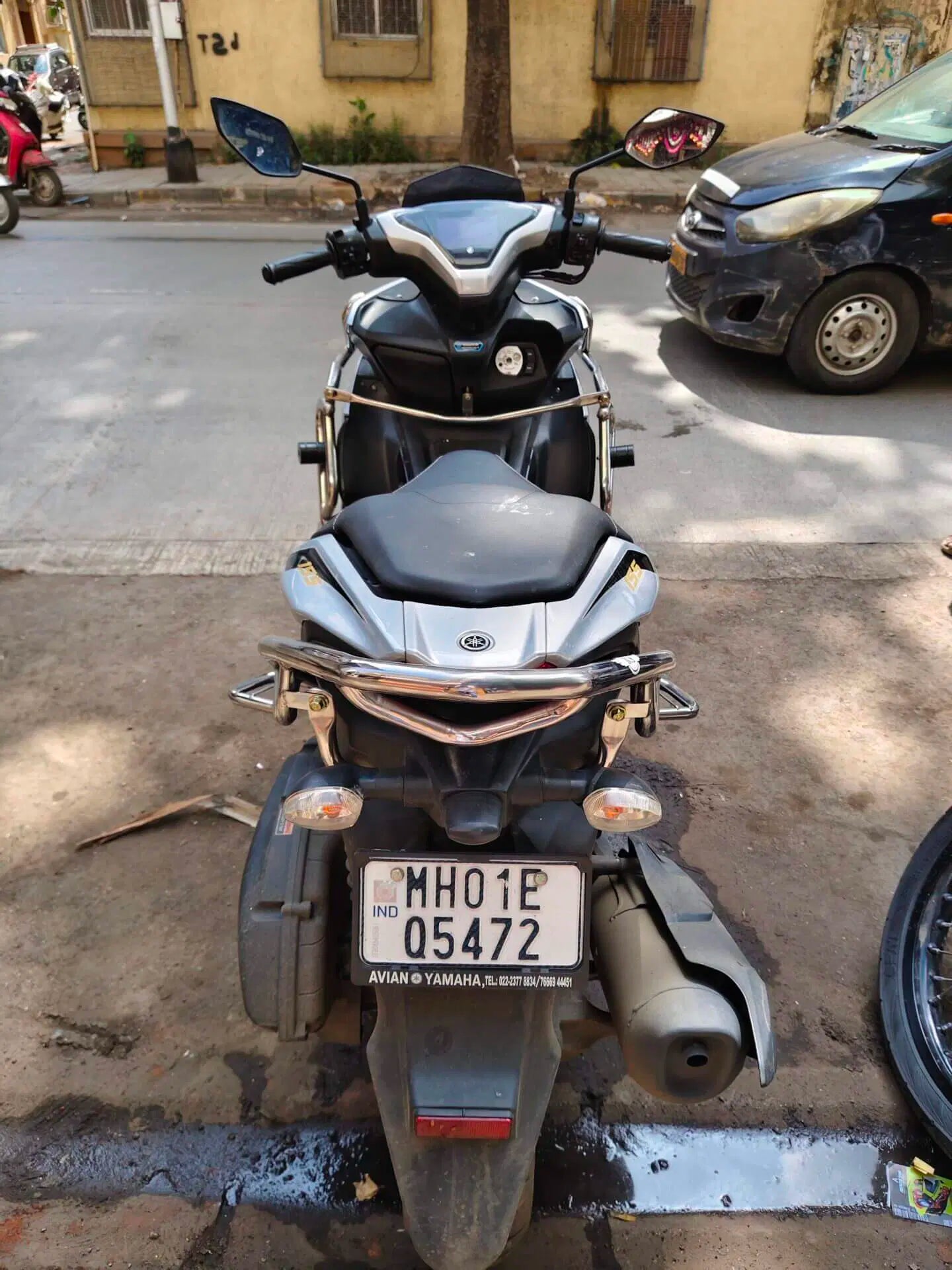 BS - Yamaha Aerox Crash Guard/ Chrome (New Design) | Sparewick