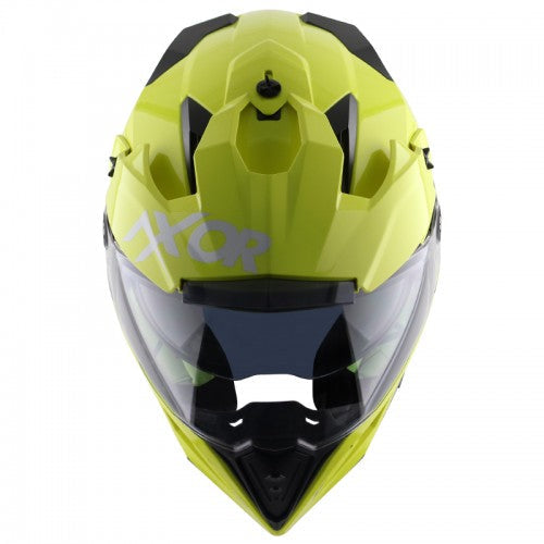 X-Cross Dual Visor SC/ Neon Yellow Green - Premium  from AXOR - Just Rs. 6983! Shop now at Sparewick