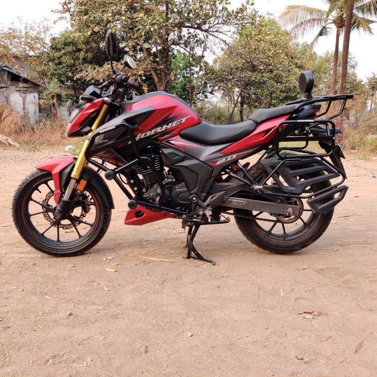 Mad Over Bikes Honda Hornet Top Rack with Removable Backrest - Premium  from MAD OVER BIKES - Just Rs. 3400! Shop now at Sparewick