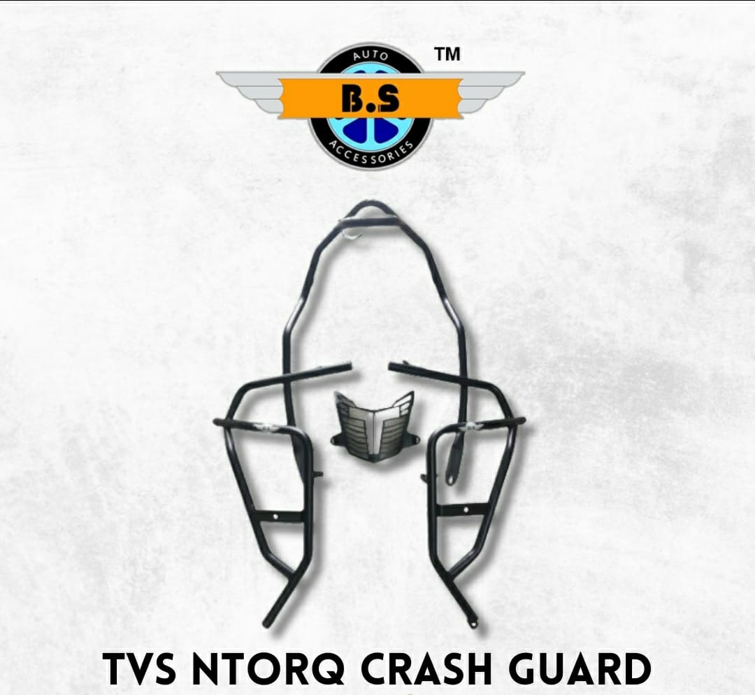 TVS Ntorq Crash Guard- Black - Premium  from Sparewick - Just Rs. 4700! Shop now at Sparewick