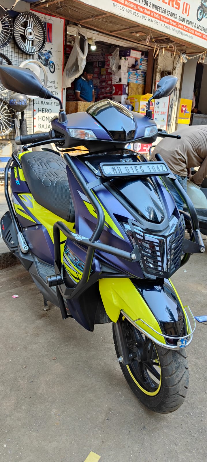 BS - TVS Ntorq Crash Guard- Black | Sparewick