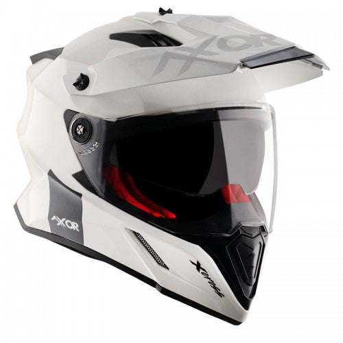 X-Cross Dual Visor SC/ White Red - Premium  from AXOR - Just Rs. 6983! Shop now at Sparewick