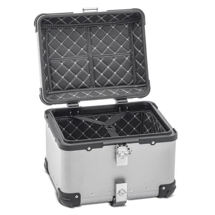 Aluminium Top Box with Strobe Light (45 Litres)/ Silver - Premium  from Sparewick - Just Rs. 10900! Shop now at Sparewick