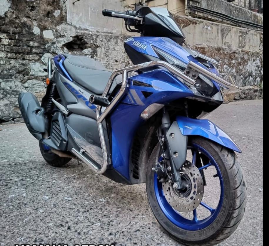 BS - Yamaha Aerox Crash Guard/ Chrome | Sparewick