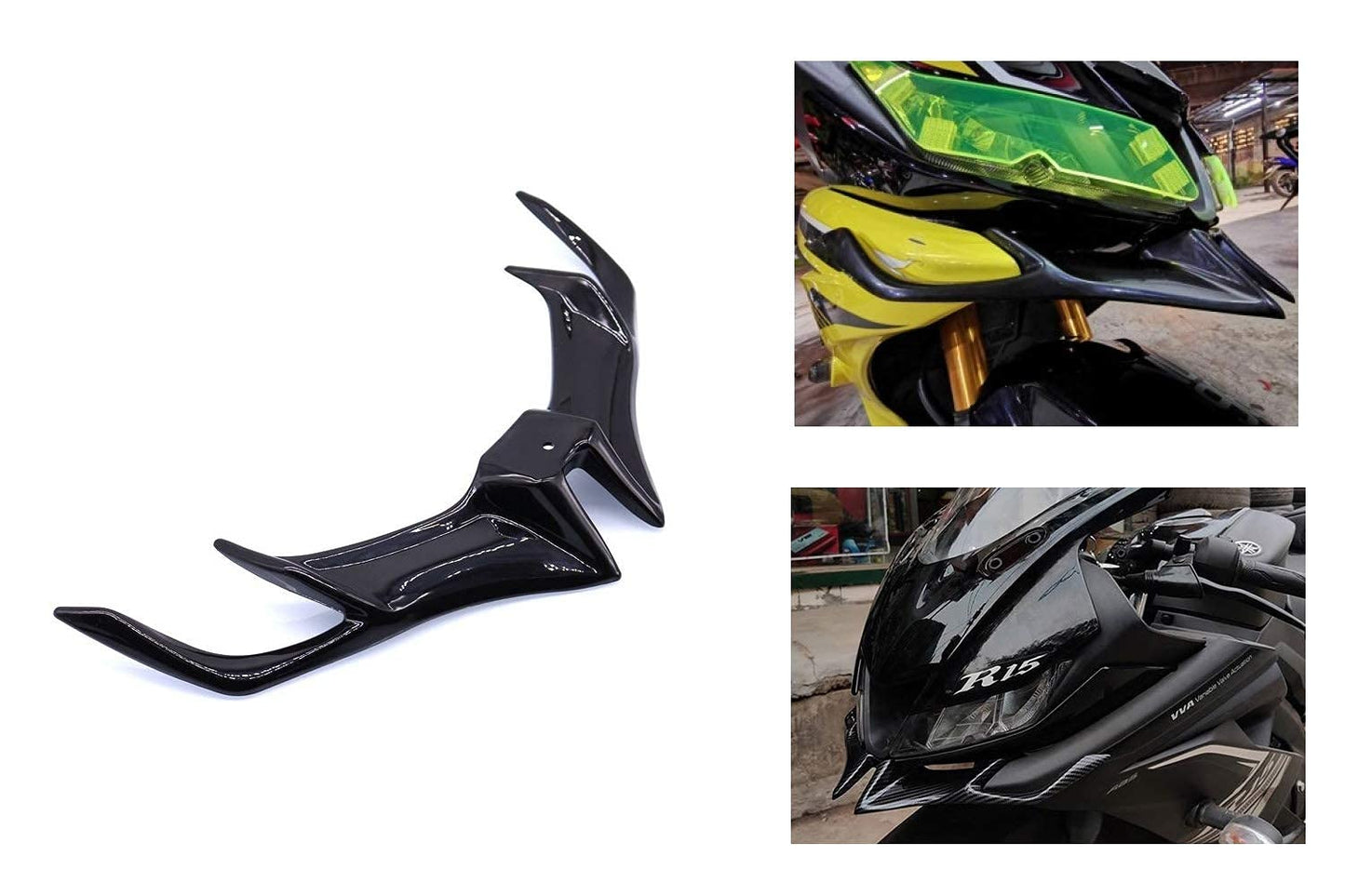 R15 Winglet Type 2 (Black) - Premium Accessories from Sparewick - Just Rs. 280! Shop now at Sparewick