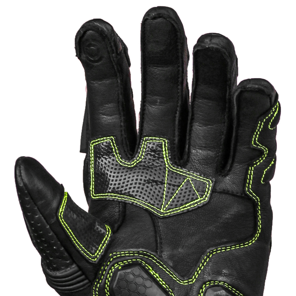 Raida - Raida AeroPrix Motorcycle Gloves | Hi-Viz (Black and Neon) | Sparewick