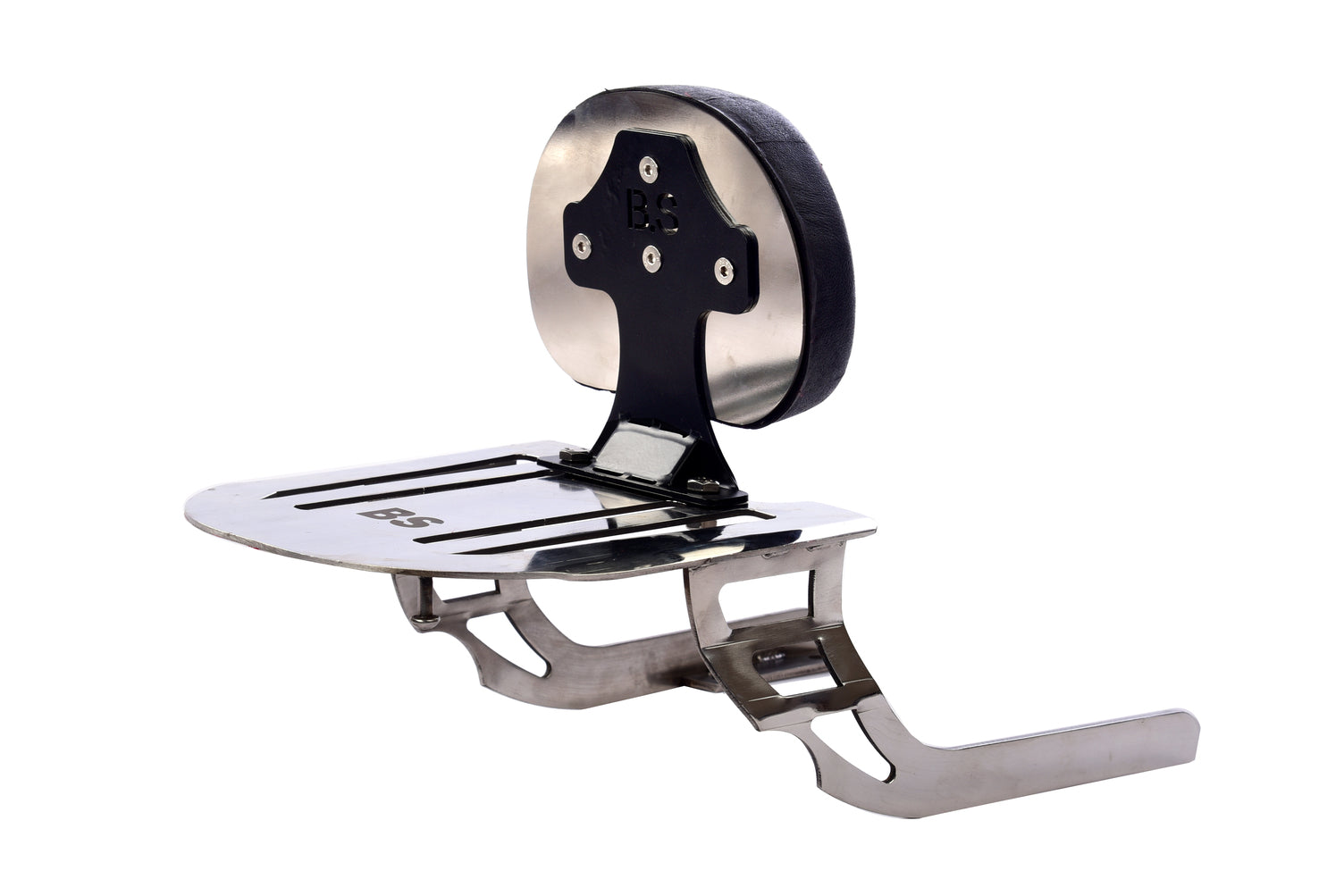 BACKREST WITH CARRIER FOR INTERCEPTOR (STAINLESS STEEL) - Premium  from Sparewick - Just Rs. 3400! Shop now at Sparewick