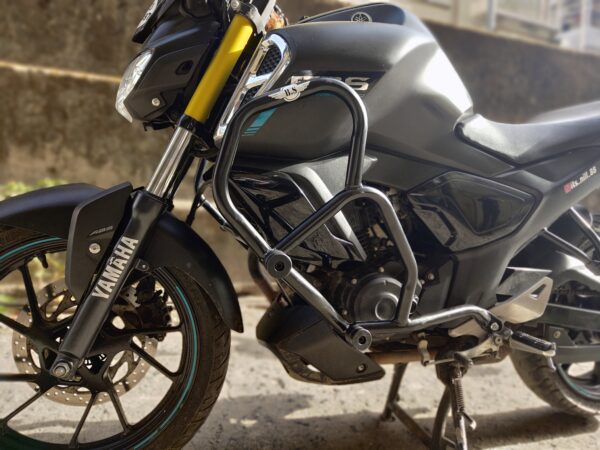 BS Legguards- FZ V3 CRASH GUARD 150 cc(STAINLESS STEEL) - SPAREWICK | Sparewick