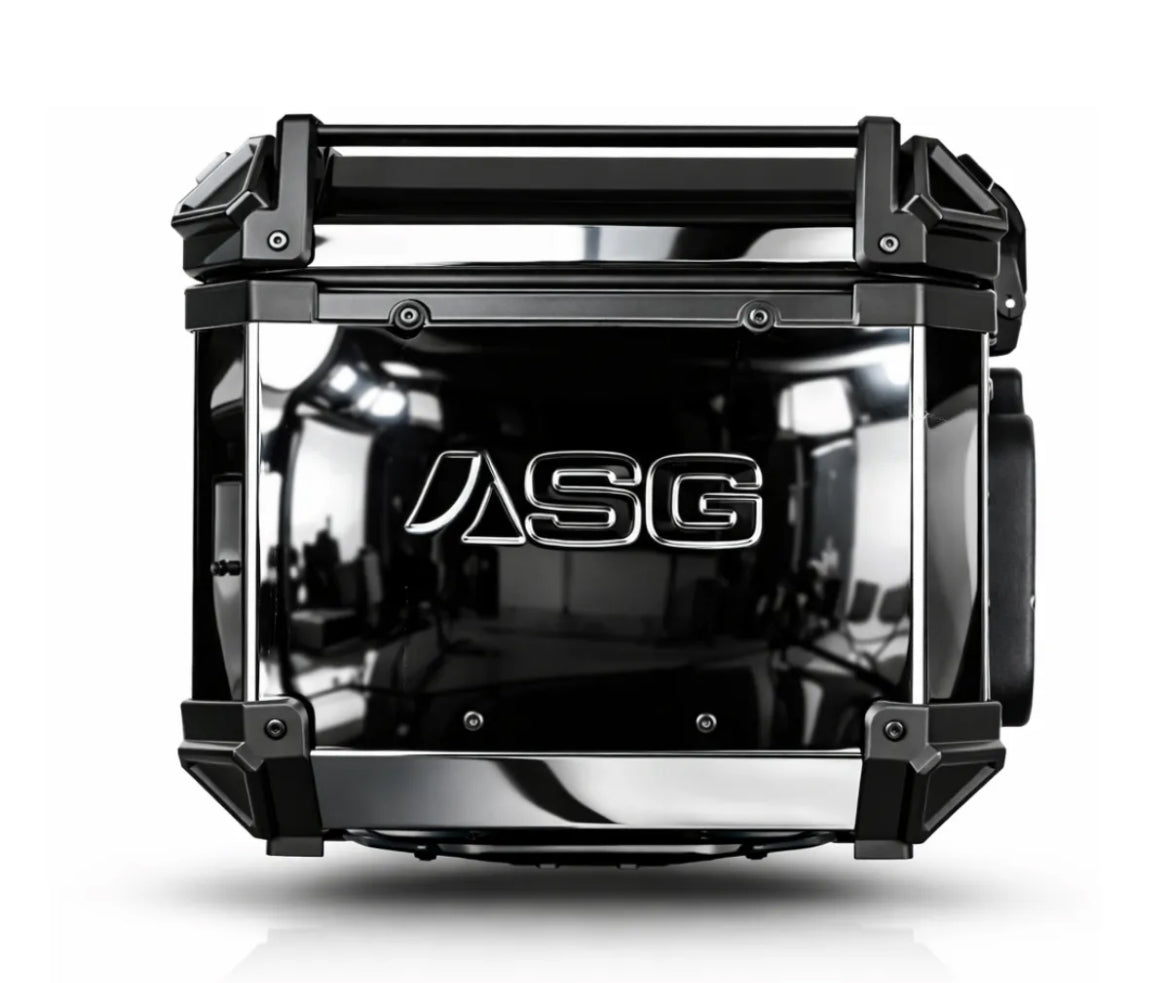 Sparewick Top Box- Asg Top Box 45 Litres(Mirror Black) | Sparewick