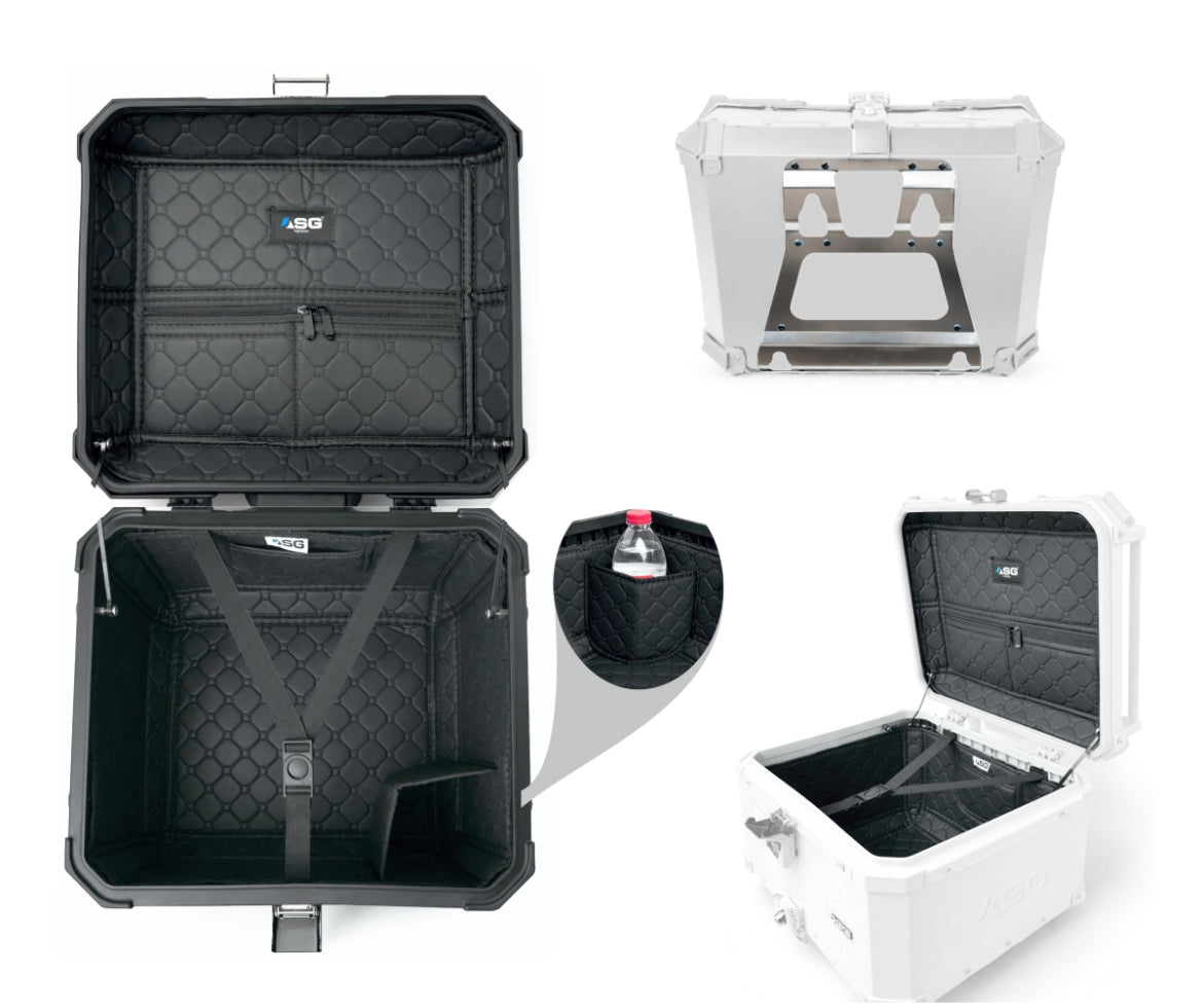 Sparewick - Asg Top Box Aluminium(55 Litres) | Sparewick