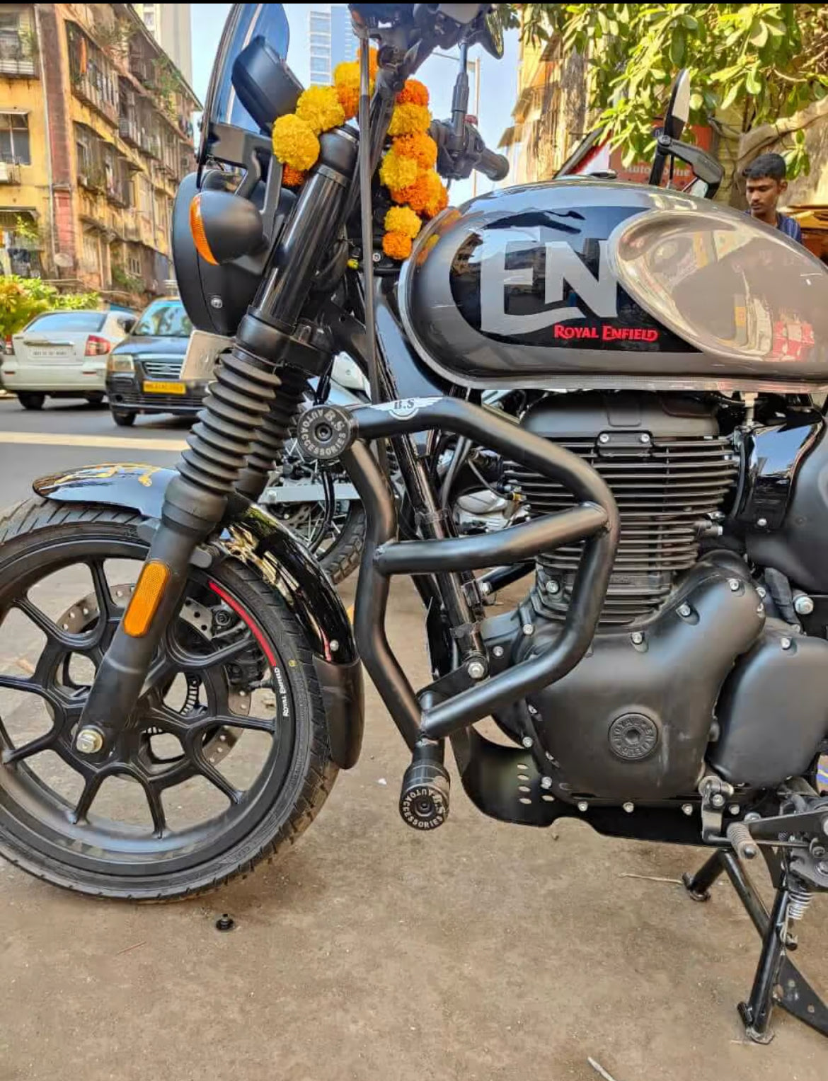 Royal Enfield Hunter Crash Guard (Stainless Steel) Black - Premium BIKE MODELS from Sparewick - Just Rs. 3750! Shop now at Sparewick