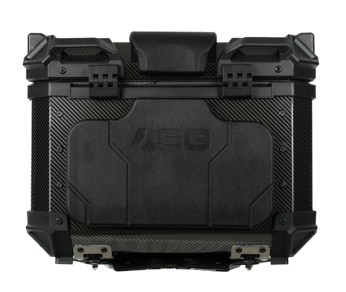 Sparewick - Asg Top Box-45 Litres(Carbon Fibre Black) | Sparewick