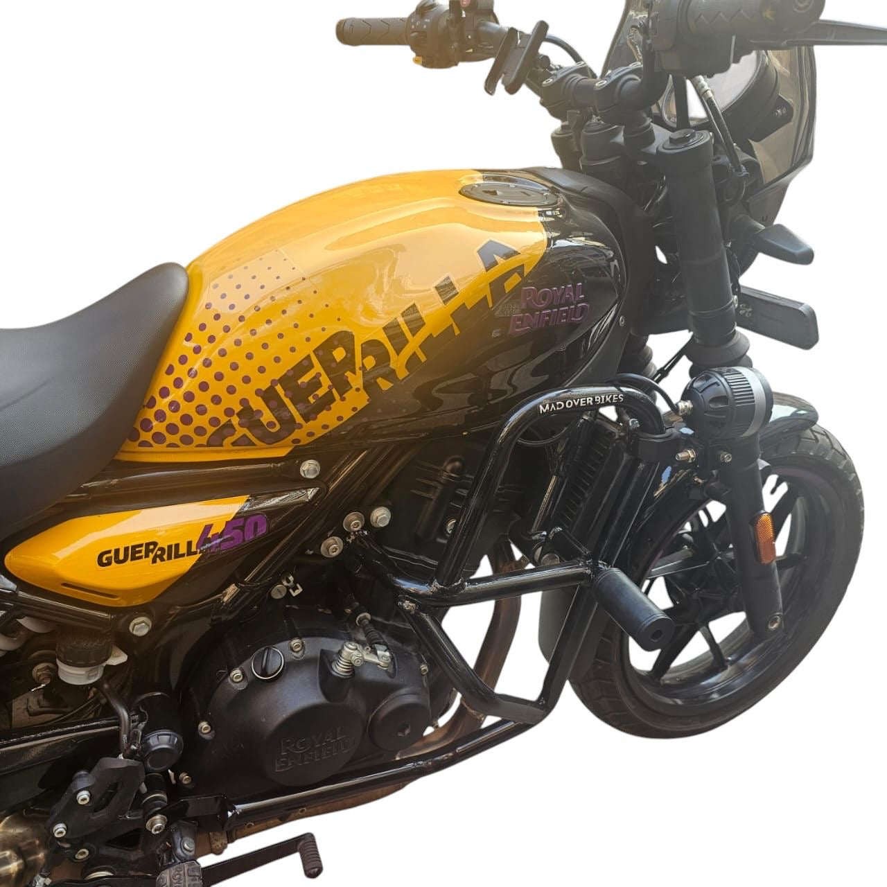 Royal Enfield Guerrilla 450 Crash Guard - Premium  from MAD OVER BIKES - Just Rs. 4500! Shop now at Sparewick