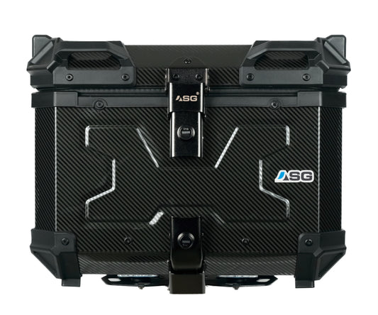Sparewick - Asg Top Box-45 Litres(Carbon Fibre Black) | Sparewick