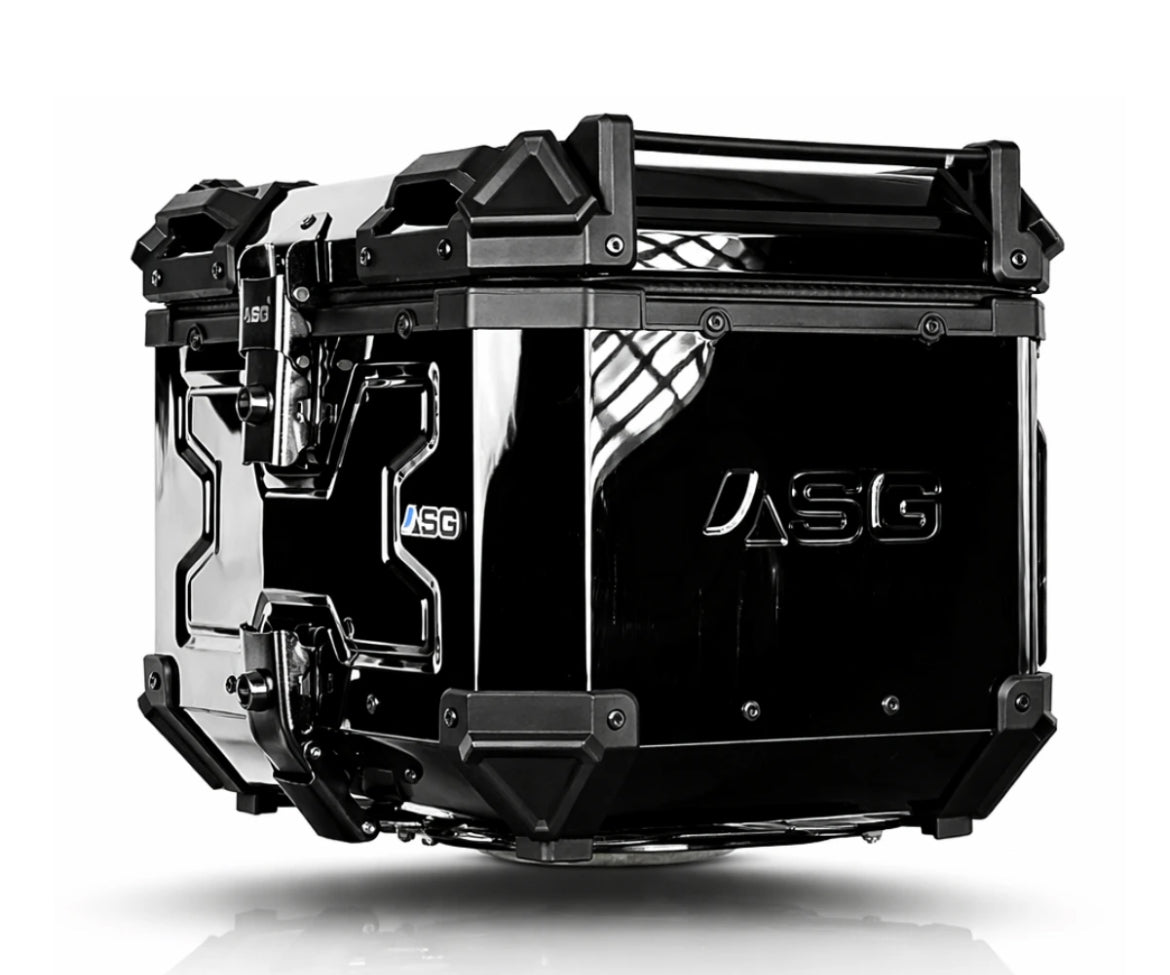 Sparewick Top Box- Asg Top Box 45 Litres(Mirror Black) | Sparewick