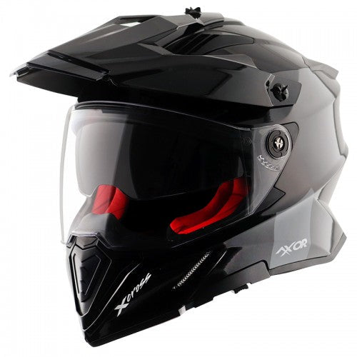 X-Cross Dual Visor SC/ Black Red - Premium  from AXOR - Just Rs. 6983! Shop now at Sparewick