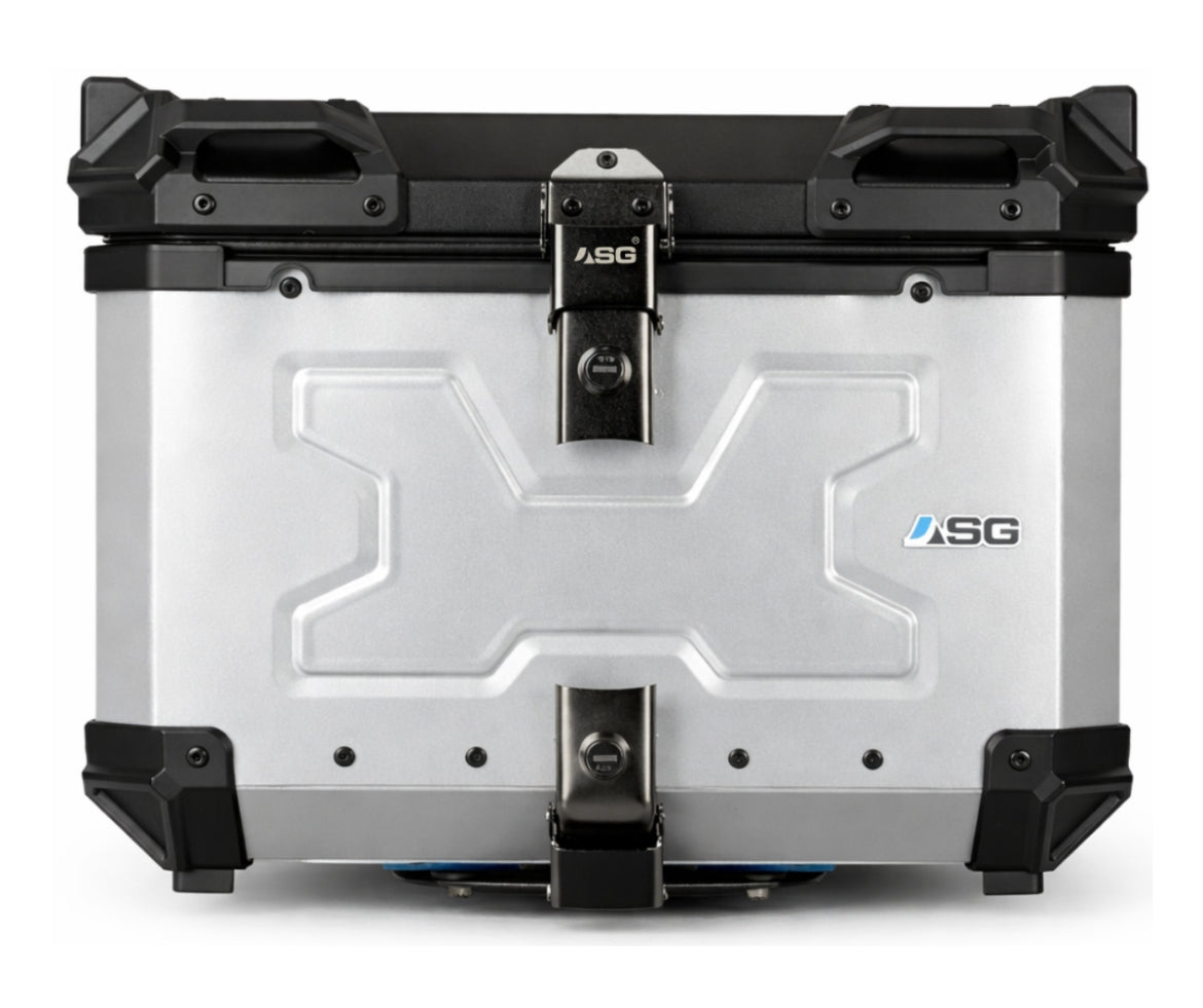 Sparewick - Asg Aluminium Top Box 55 Litres(Silver) | Sparewick