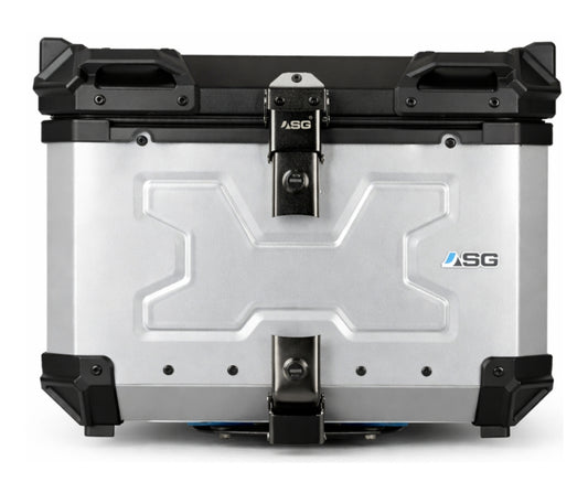 Sparewick - Asg Aluminium Top Box 55 Litres(Silver) | Sparewick