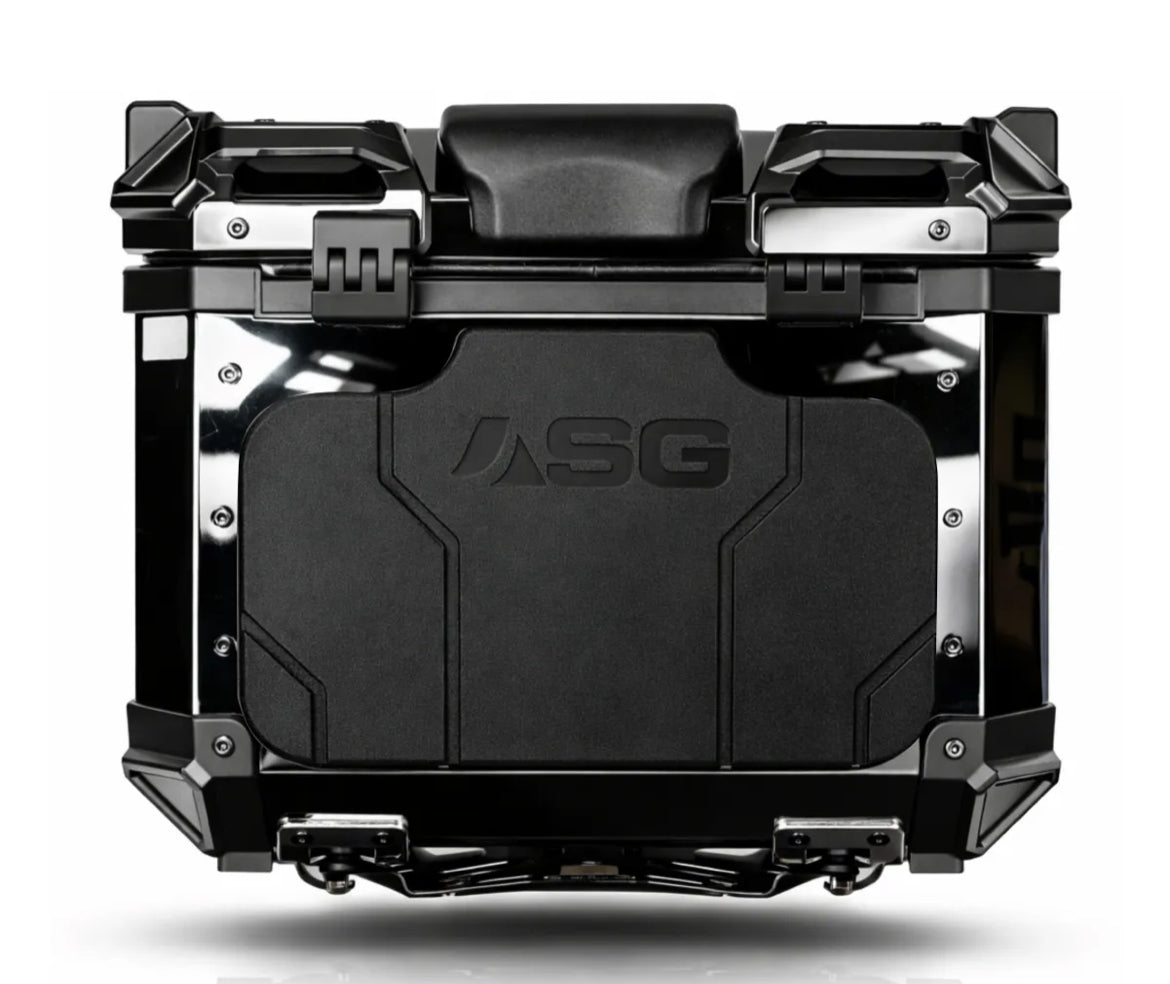 Sparewick Top Box- Asg Top Box 45 Litres(Mirror Black) | Sparewick