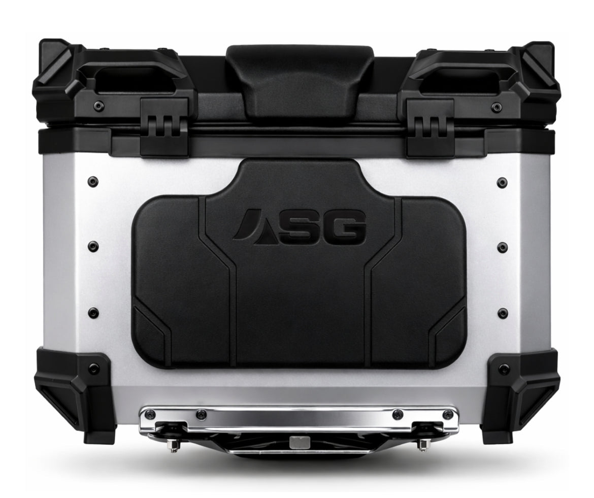Sparewick - Asg Aluminium Top Box 55 Litres(Silver) | Sparewick