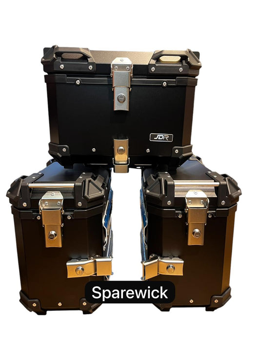 JDR Aluminium Panniers - Set of 3 - Premium  from JDR - Just Rs. 32990! Shop now at Sparewick