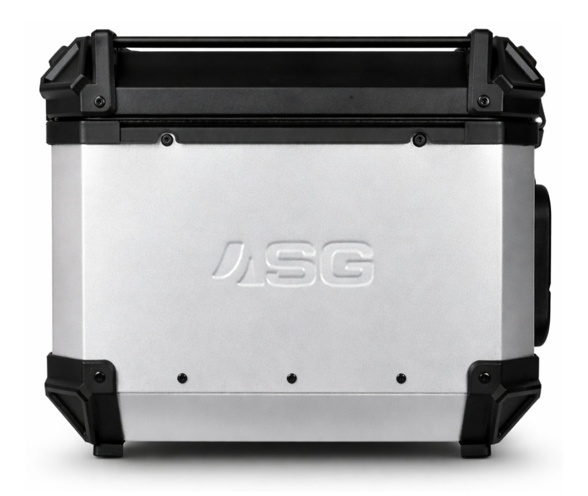 Sparewick - Asg Aluminium Top Box 55 Litres(Silver) | Sparewick