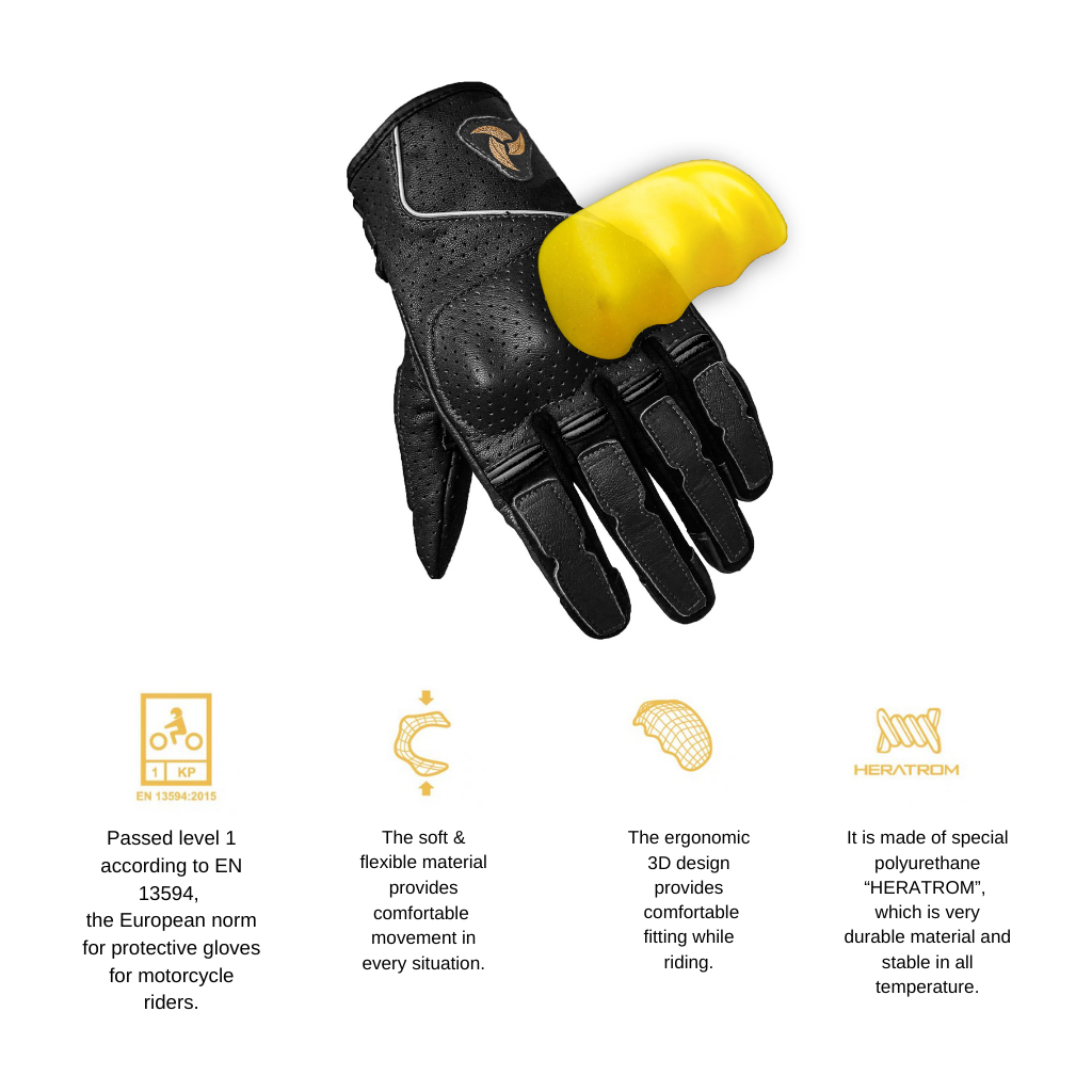 Raida CruisePro II Gloves/ Black - Premium  from Raida - Just Rs. 2464! Shop now at Sparewick