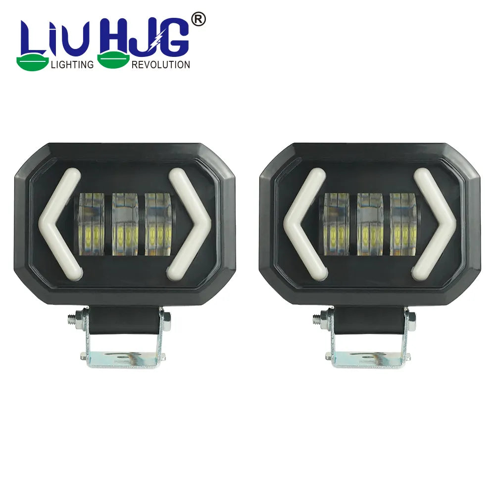 HJG Drl Foglight with Yellow+White Indicators - Premium Auxiliary Lights from Sparewick - Just Rs. 2900! Shop now at Sparewick