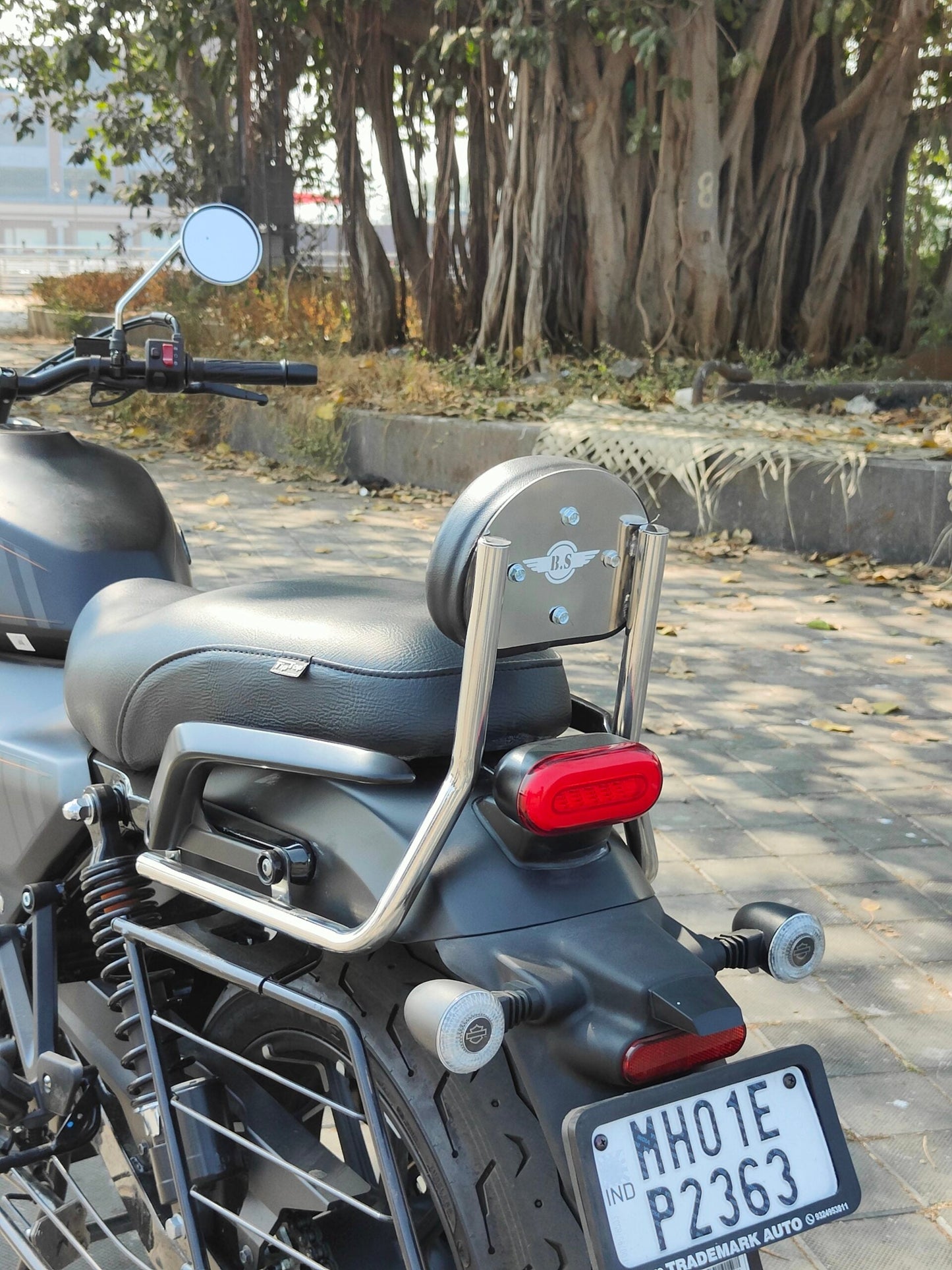 Harley X440 Backrest (Stainless Steel) Chrome - Premium  from Sparewick - Just Rs. 3100! Shop now at Sparewick