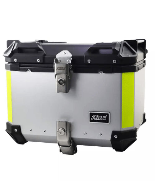 JDR Aluminium Top Box with Backrest (46 Litres)/  Silver