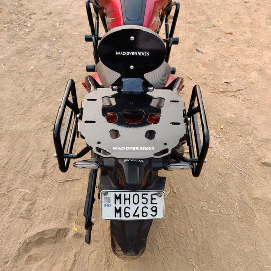 Mad Over Bikes Honda Hornet Top Rack with Removable Backrest - Premium  from MAD OVER BIKES - Just Rs. 3400! Shop now at Sparewick