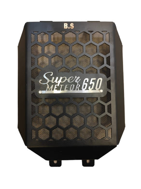 Super Meteor 650 Radiator Guard (Black) - Premium  from Sparewick - Just Rs. 1580! Shop now at Sparewick