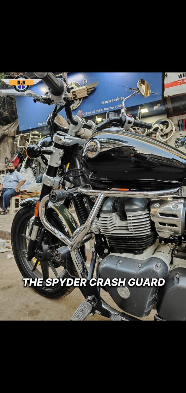 Super Meteor 650 Crash Guard (Stainless Steel) - Premium  from Sparewick - Just Rs. 4600! Shop now at Sparewick