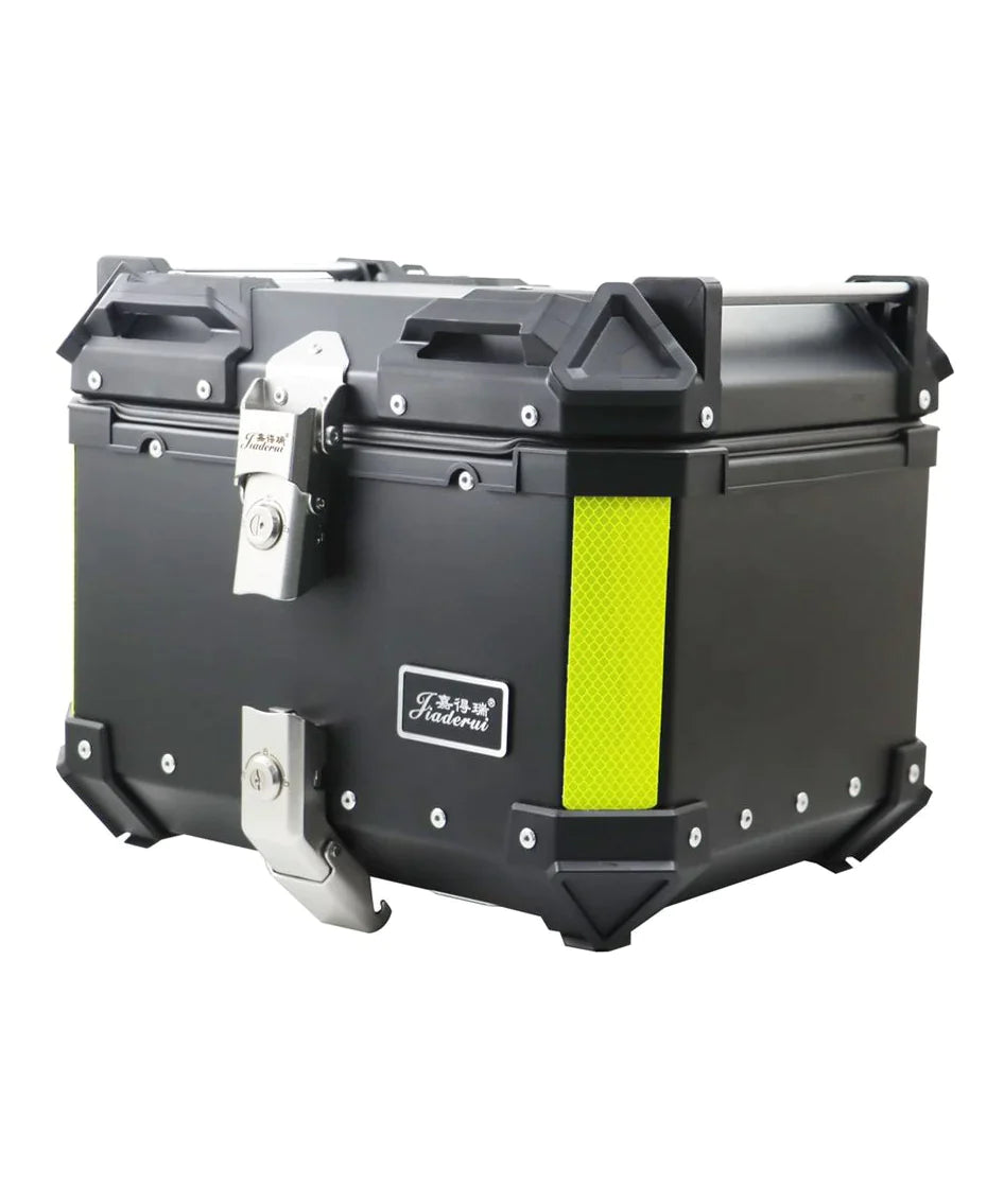 JDR Aluminium Top Box with Backrest (55 Litres)/ Black