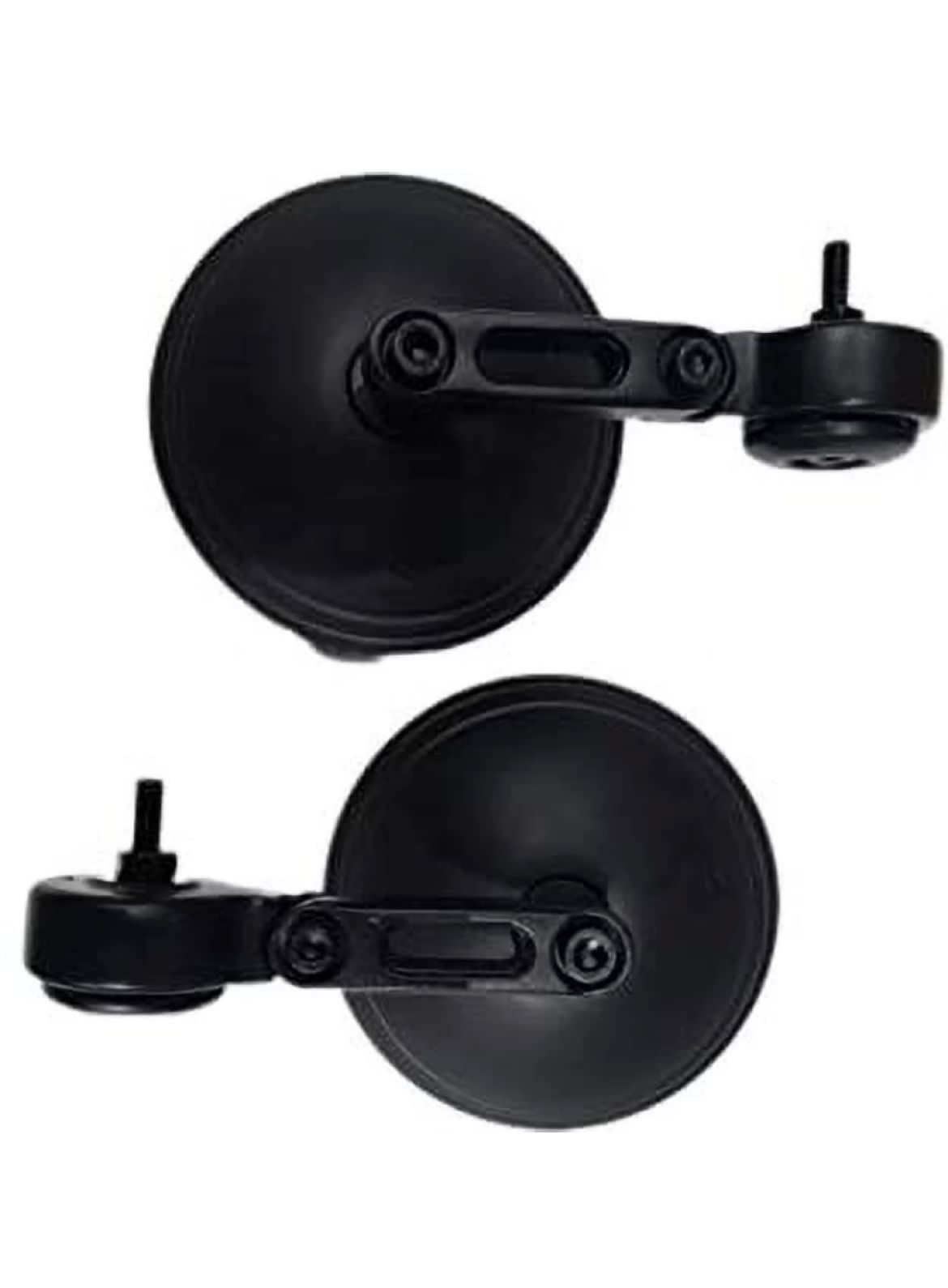 Premium Jawa Style Big Mirrors- Black - Premium Side Mirrors from Sparewick - Just Rs. 1800! Shop now at Sparewick