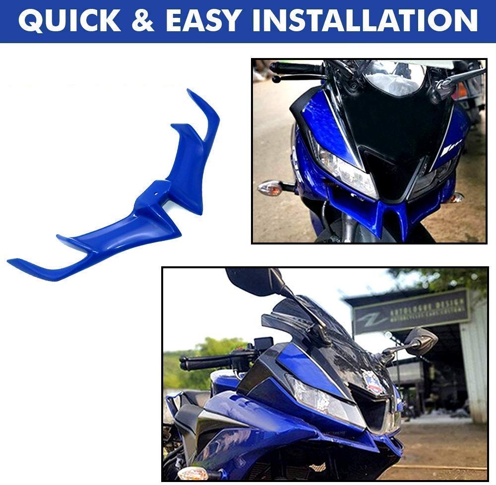 R15 Winglet Type 2 (Blue) - Premium Accessories from Sparewick - Just Rs. 280! Shop now at Sparewick