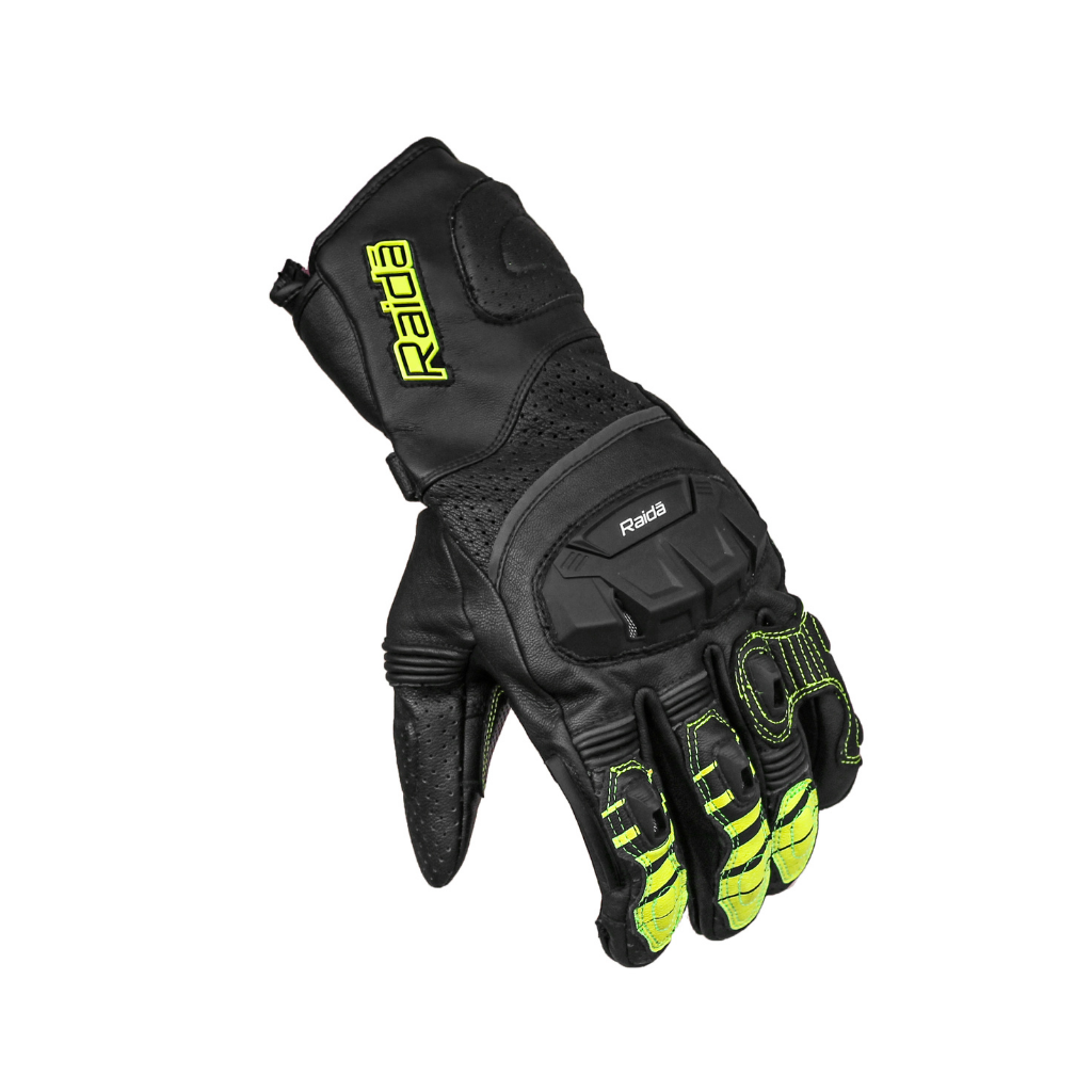 Raida AeroPrix Motorcycle Gloves | Hi-Viz (Black and Neon) - Premium  from Raida - Just Rs. 4999! Shop now at Sparewick