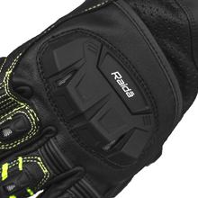 Load image into Gallery viewer, Raida AeroPrix Motorcycle Gloves | Hi-Viz (Black and Neon)
