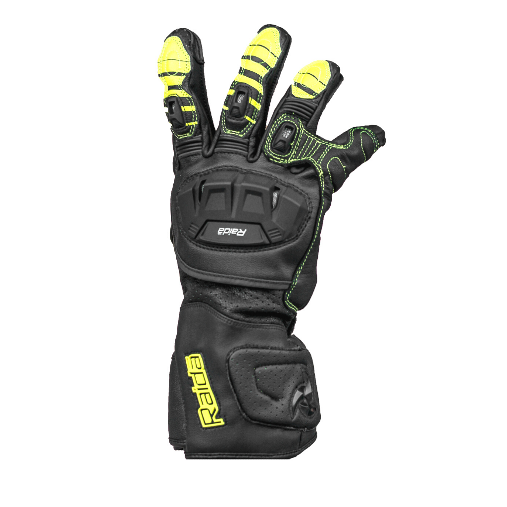 Raida AeroPrix Motorcycle Gloves | Hi-Viz (Black and Neon) - Premium  from Raida - Just Rs. 4999! Shop now at Sparewick