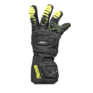 Raida AeroPrix Motorcycle Gloves | Hi-Viz (Black and Neon)