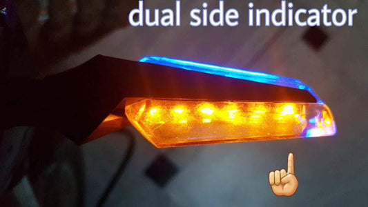 6 Led Indicator (Blue and Amber)- Set of 2 - Premium Indicators from Sparewick - Just Rs. 450! Shop now at Sparewick