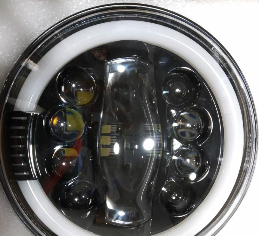 9 LED Headlight-7 Inch ( 6 Months Warranty) - Premium Headlights from Sparewick - Just Rs. 2700! Shop now at Sparewick