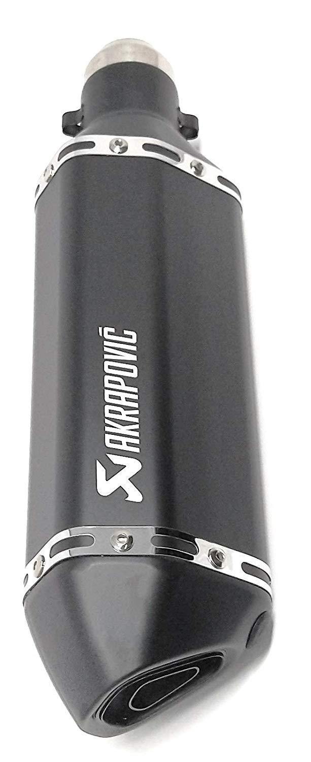 Akrapovic Black (Universal Fitting)Stainless Steel - Premium Exhausts from Sparewick - Just Rs. 3500! Shop now at Sparewick