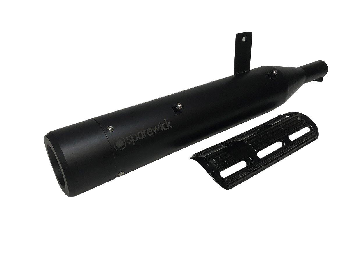 Cannon Exhaust(Royal Enfield)-Black (6 Kgs) - Premium Exhausts from Sparewick - Just Rs. 4400! Shop now at Sparewick