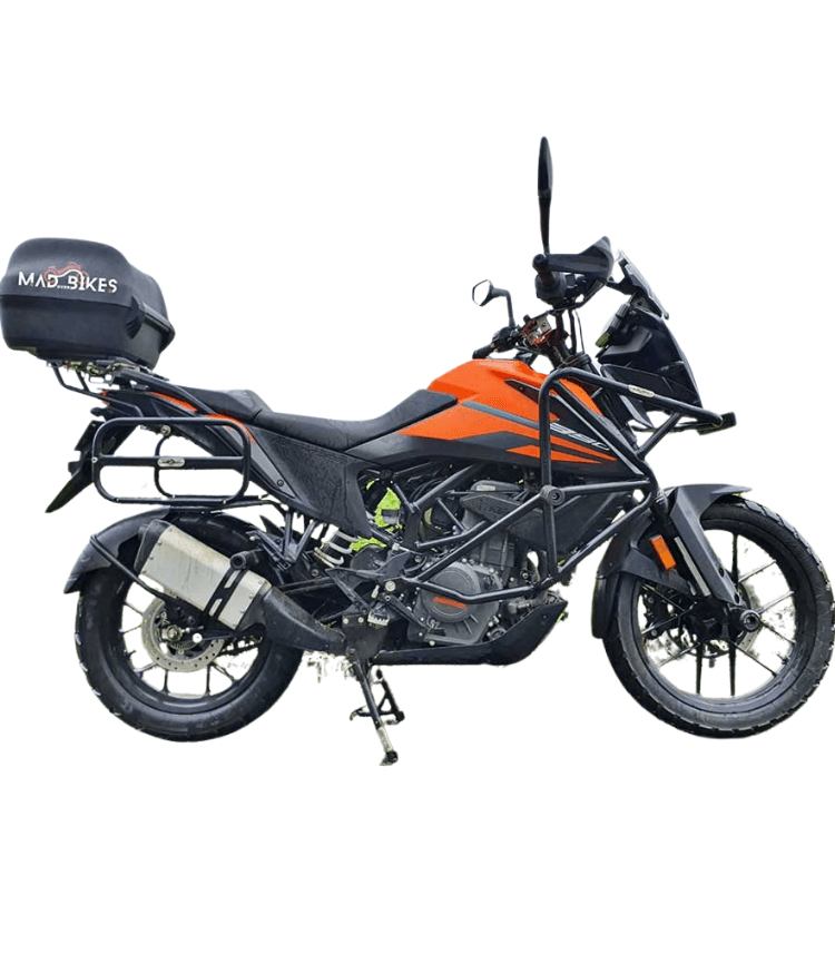 Mad Over Bikes Top Rack with Backrest/ KTM Adventure 250/390 - Premium bike models from MAD OVER BIKES - Just Rs. 3649! Shop now at Sparewick