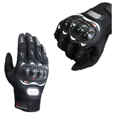 Probiker Synthetic Leather Gloves Black - Sparewick
